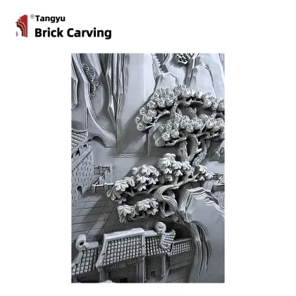 Green Mountain and Green Water Landscape Painting