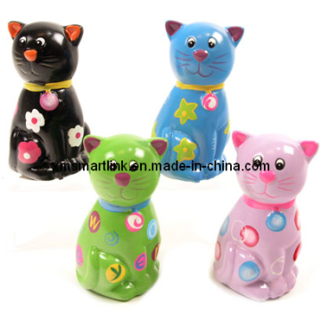 Poly Resin Cat Decor Money Saving Bank. Cat Coin Box
