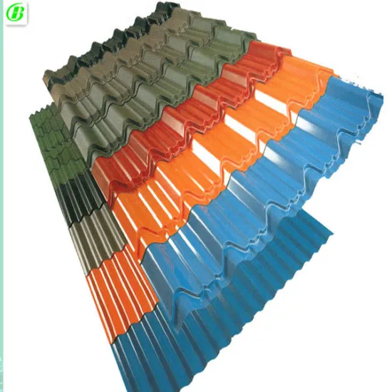 multicoloured steel roofing panel