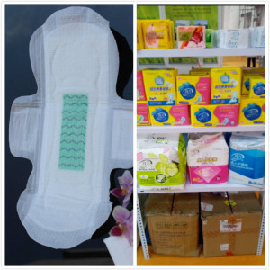 Wanita kapas Sanitary Pad 300MM