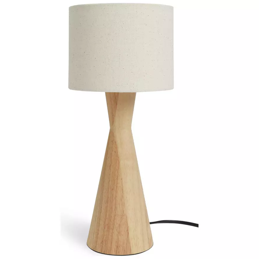 Rubberwood Hourglass Table Lamp Bulk Order (4)