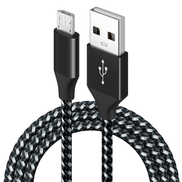 Hot Selling Nylon geflochtenes Schnelllademikro -USB -Datenkabel für Samsung und iPhone