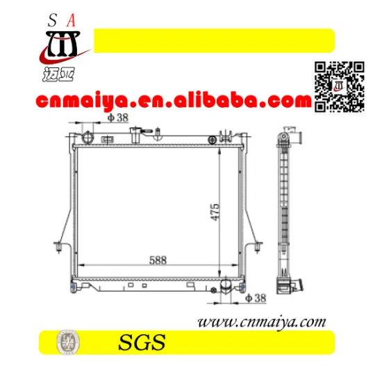 auto parts for full aluminum radiator