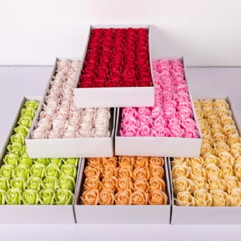 Wholesale Soap Rose Soap Flower in Box Trandafiri Sapun