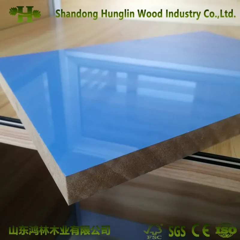 High Glossy PVC / HPL / UV/Melamine Paper Coated MDF