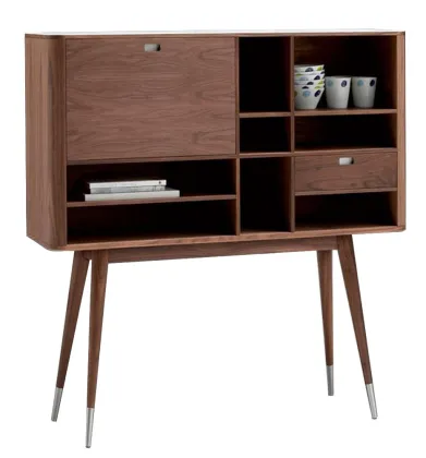 Walnut Dinning Room Danish Sideboard Cabinet