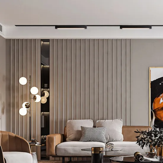 Embedded LED Light Bar with Borderless Spotlights on Magnetic Track Lamp