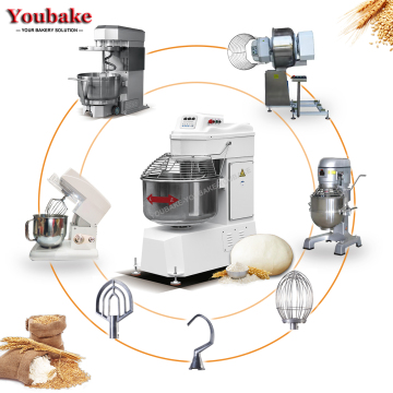Mixer a spirale per la produzione di alimenti industriali - da 20 litri a 500L