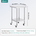Stainless steel work tables with Wheels for restaurants