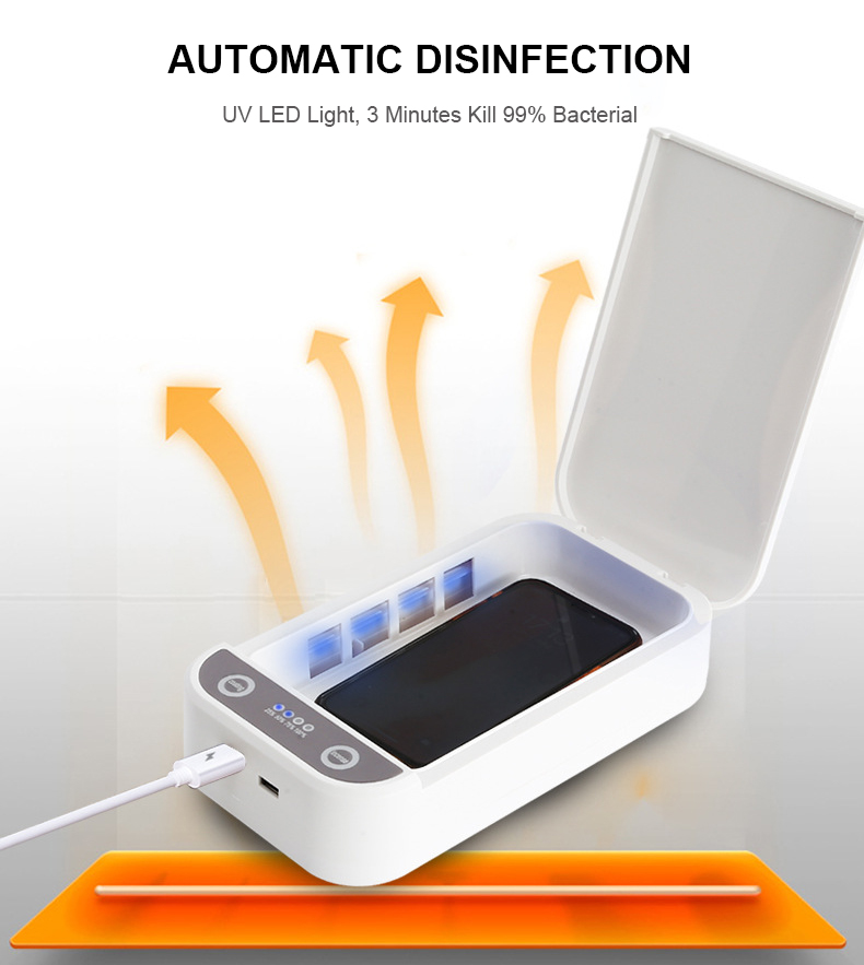 Cell Phone Cleaner Uvc Led Sterilizer Box