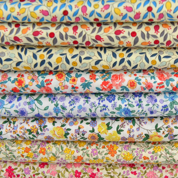 80 filati Count Cotton Floral Stamped Fabric