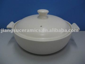 white excellent quality cooking pot elegent shape casserole