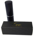 Gold Logo Black Paper Custom Lipstick Box