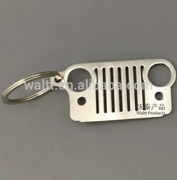 AUTO PARTS KEYCHAINS, JEEP angry FACE KEYCHAIN, JEEP GRILLE KEYCHAINS