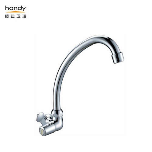 China Wall Mounted Kitchen Single Cold Pillar Taps Supplier