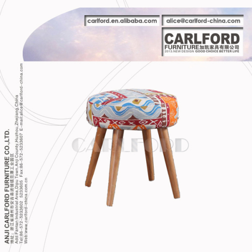 European style stool E018-F8-H(#Flower-02)