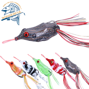 Hot Sale 65mm Freshwater Floating Soft Frog Fishing Lure