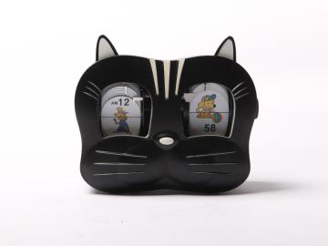 Lovely Kitty Cat's Head Mode Flip Clock