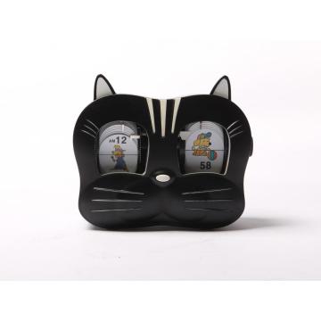 Lovely Kitty Cat's Head Mode Flip Clock