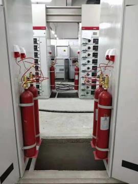 Communal CO2 fire fighting system