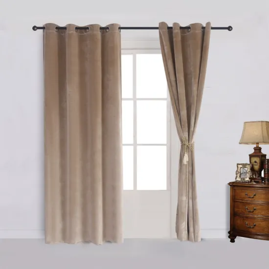 Hot Sale Custom Cheap PVC Polyester Blackout Curtains for Living Room