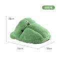 Creative green slipper plush warm cat nest