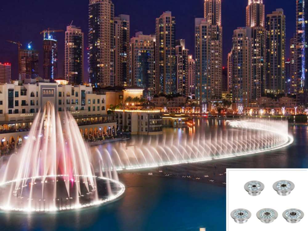 LED Fountain Light untuk Fountain Hotel