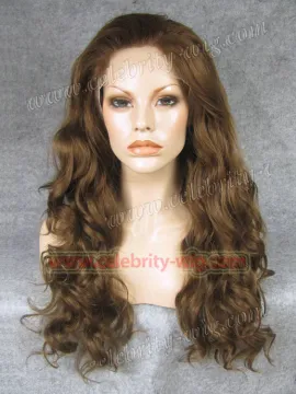 Dark Brown Long Wavy Synthetic Lace Front Wig Nicole Kidman Wig