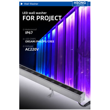 Panas !!! IP67 Big Aluminium LED Wall Washer Bar untuk Projek