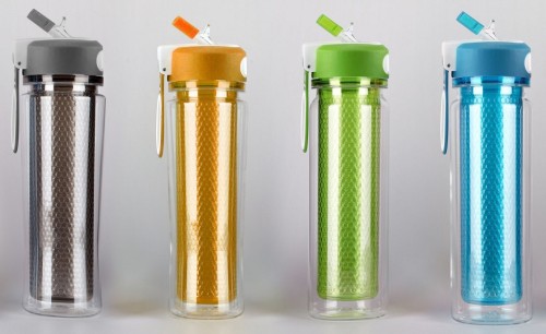Plastic dubble wall bottle Food Grade BPA Free