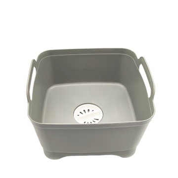 Portable Kitchen Storage Basket with Drain Plug for Camping
