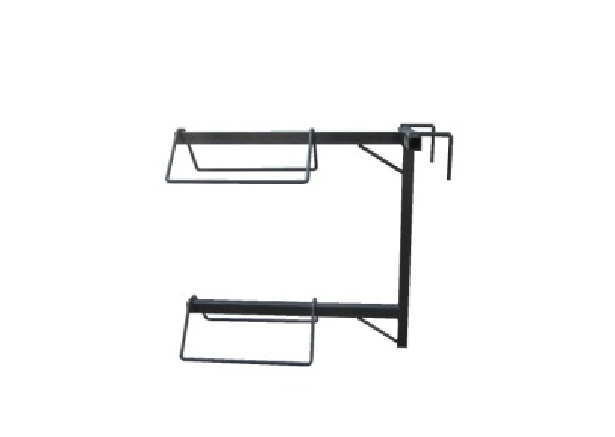 Double-layer square tube saddle rack