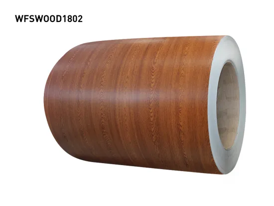 Wood pattern prepainted steel coil