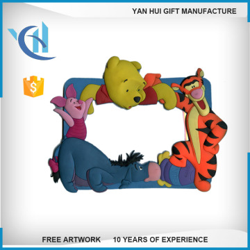Custom made children picture frame , cartoon soft PVC photo frame