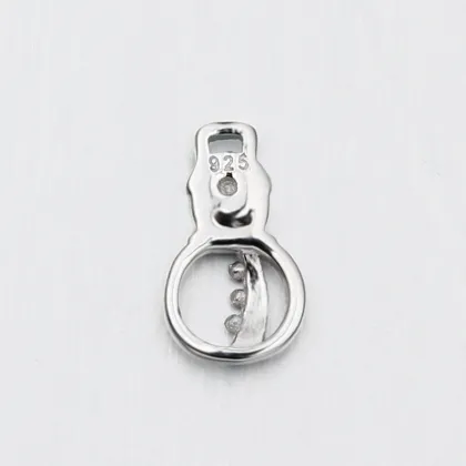 Wholesale fashion silver jewelry accessory of christmas silver charm