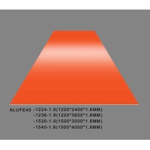 Plaque en tôle d&#39;aluminium orange brillant 1,6 mm d&#39;épaisseur 5052 H32