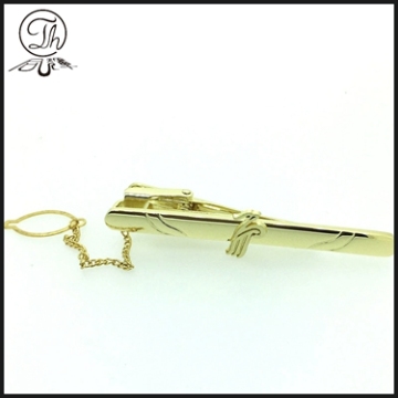 Custom gold Tie pins with clips