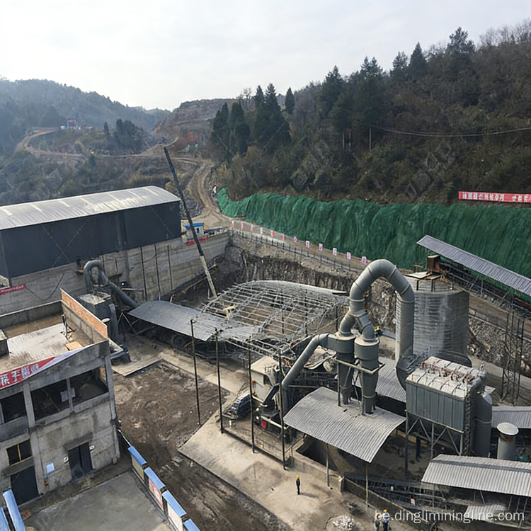 Сістэма драбнення вапняка і пяску высокай магутнасці