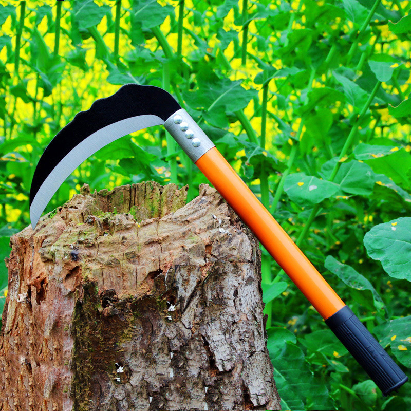 Factory Outlet Agricultural Household Weeding Sickle All Steel Palm Corn Harvest Gardening Hand Sickle