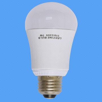 LED Globe Bulb with 7W Power, 500 to 560lm Luminous Flux and 50,000-hour Lifespan