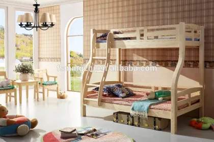 bunk bed,kids bed,wooden bed