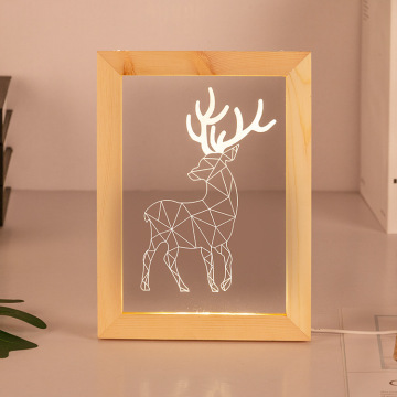 3D USB Led Nightlight - Warm Light Visual Illusion Lamp for Kids and Desks