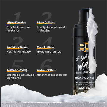Private Label Foaming Styling Hold Hair Foam Mousse for Curls and Texture Smoothing