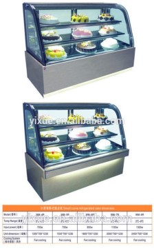 cheap and good quality china commercial glass cake display cabinet