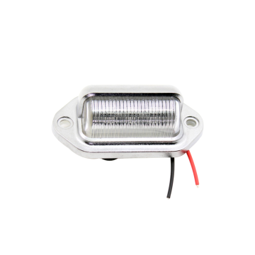 12V 6 LED Chrome License Plate Light - Truck Trailer 4x4 Pickup Car Tail Light