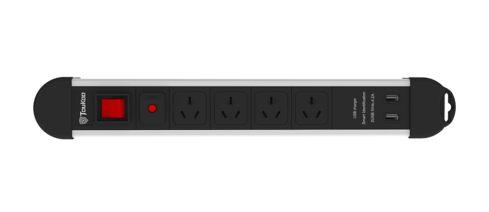 4-Outlet Power Strip USB Charger