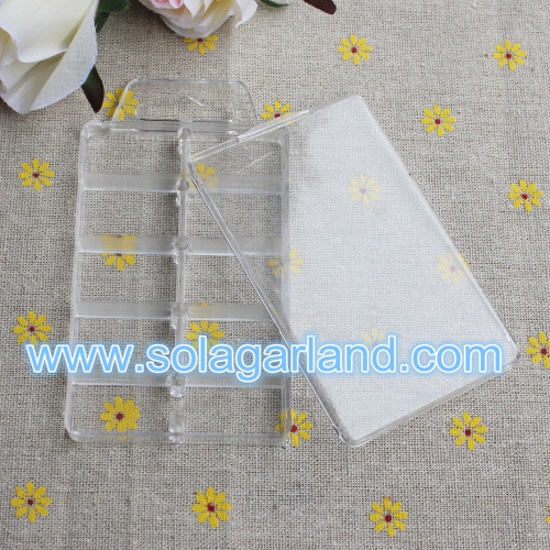 6*11*1.4 CM Clear Plastic Jewelry Box Storage