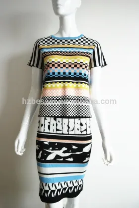 Fashion ladies jaqucard over hip fit short skirt