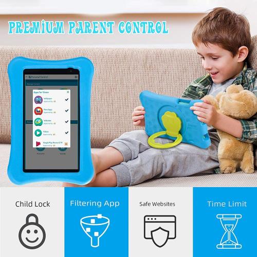 8 pulgadas para niños Tablet 2 + 32GB 2MP + 8MP Anti-Blue Light Anti-Drop