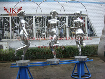 Quyang jinkun carving stainless steel garden statue